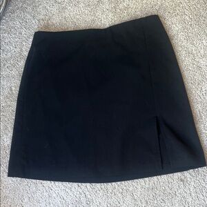 Aritzia Black Mini Skirt with slit